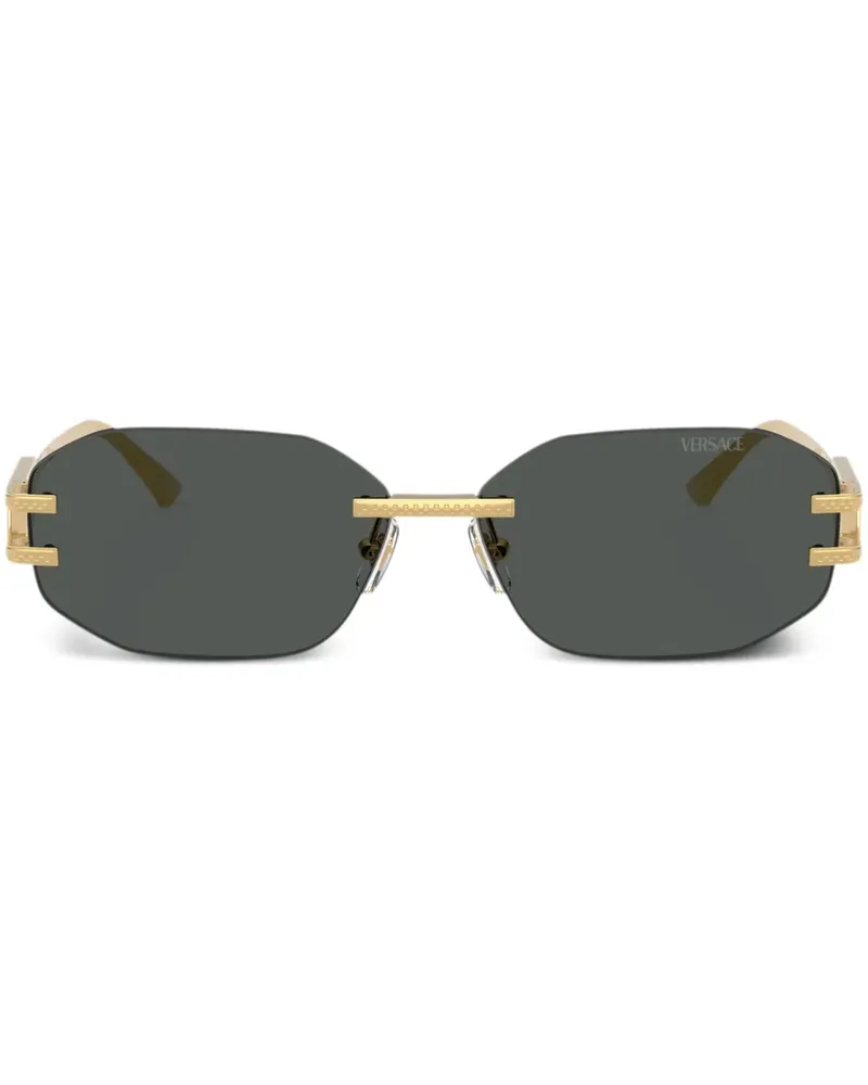 Versace Rahmenlose Sonnenbrille - Gold Gold