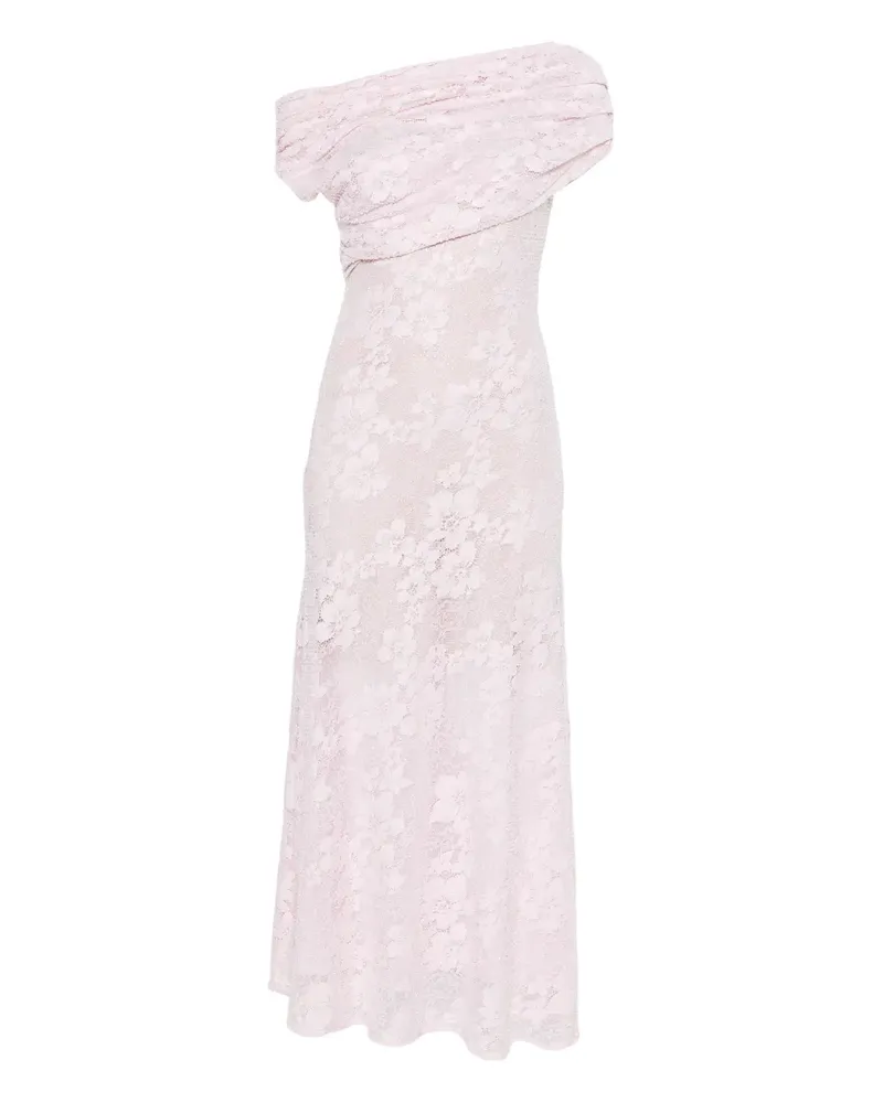 Self-Portrait lace midi dress - Rosa Rosa