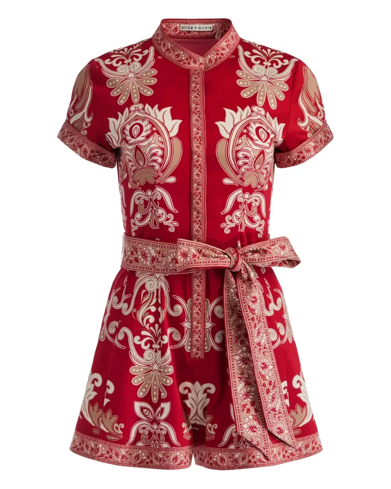Alice + Olivia Lucy Jumpsuit - Rot Rot
