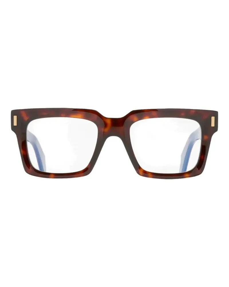 Cutler and Gross dark turtle geometric frame glasses - Braun Braun
