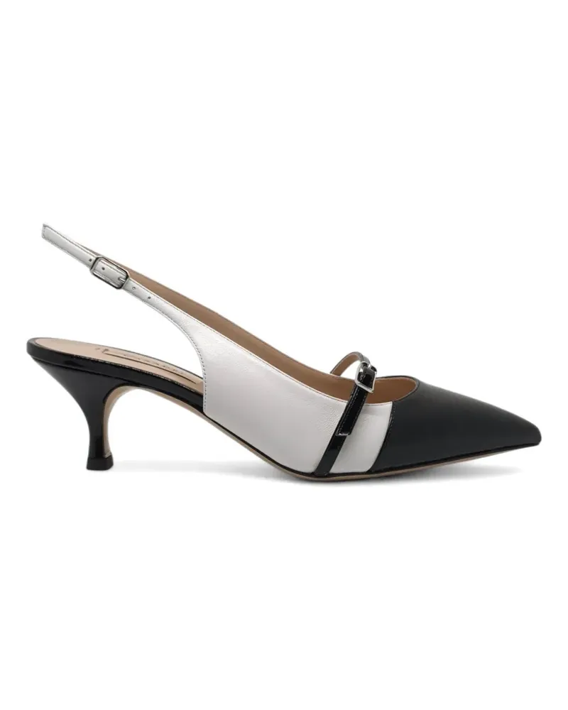Casadei Winnie buckled slingback pumps - Weiß Weiß