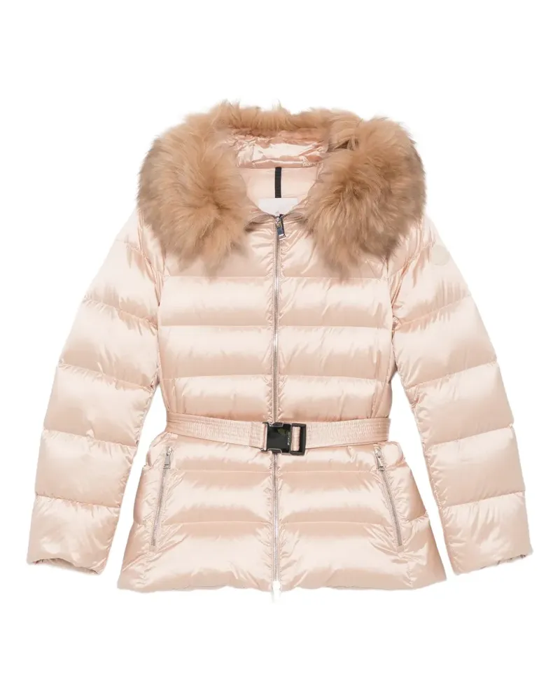 Moncler Cupidones Jacke mit Pelzbesatz - Rosa Rosa