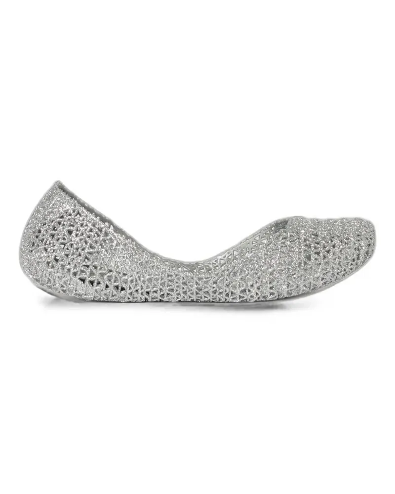 Melissa Campana perforated ballet flats - Silber Silber