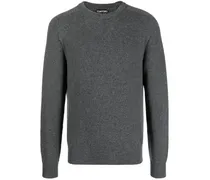 Gestrickter Kaschmirpullover - Grau