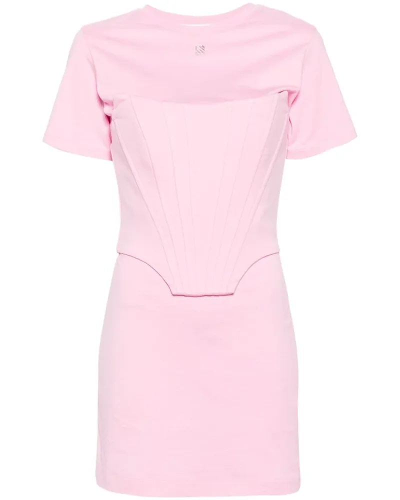 Giuseppe di Morabito T-Shirtkleid mit Korsett - Rosa Rosa