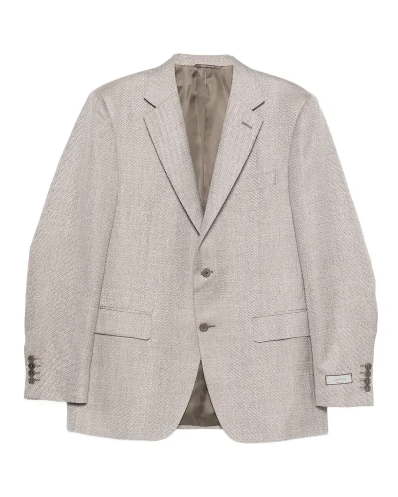 Canali Strukturiertes Sakko - Nude Nude