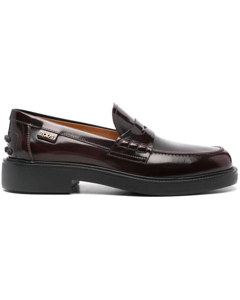 TOD'S Klassische Penny-Loafer - Rot Rot