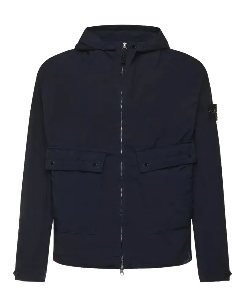 Stone Island Poly-TC Kapuzenjacke - Blau Blau
