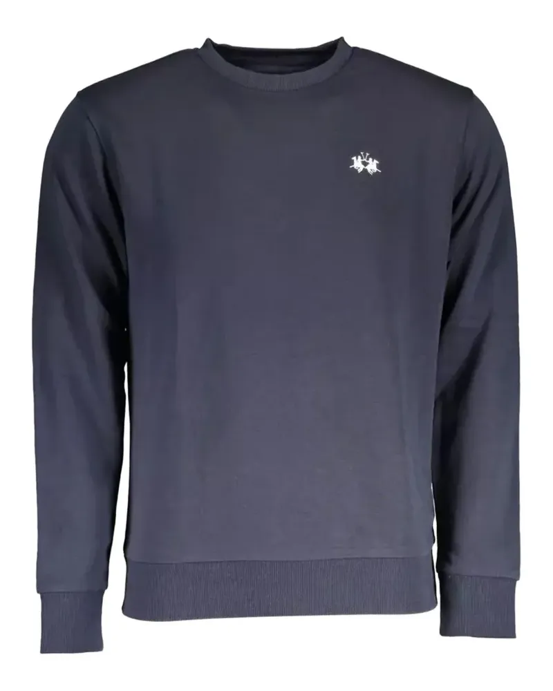 La Martina embroidered-logo sweater - Blau Blau
