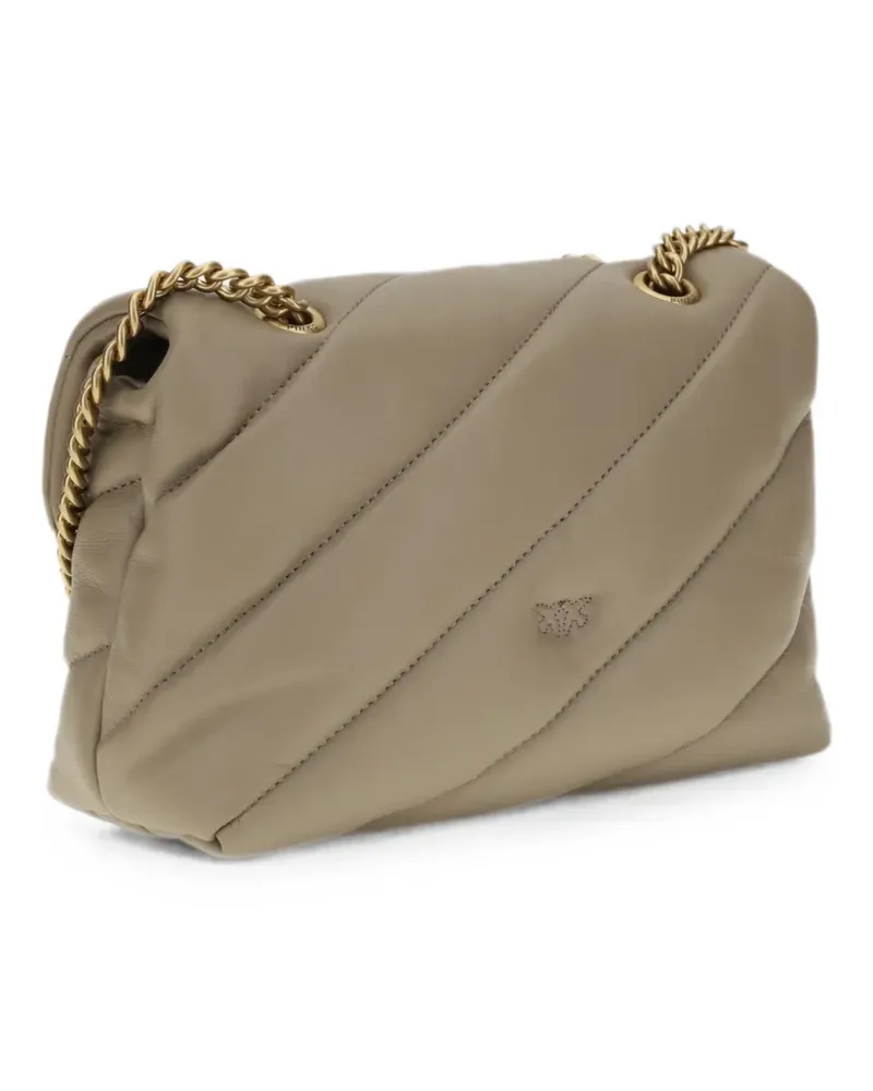 Pinko small Love Bag quilted-leather cross body bag - Nude Nude