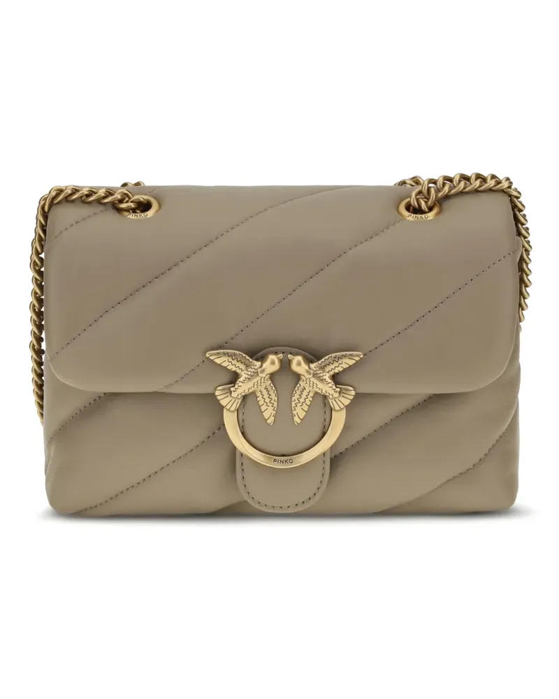 Pinko small Love Bag quilted-leather cross body bag - Nude Nude