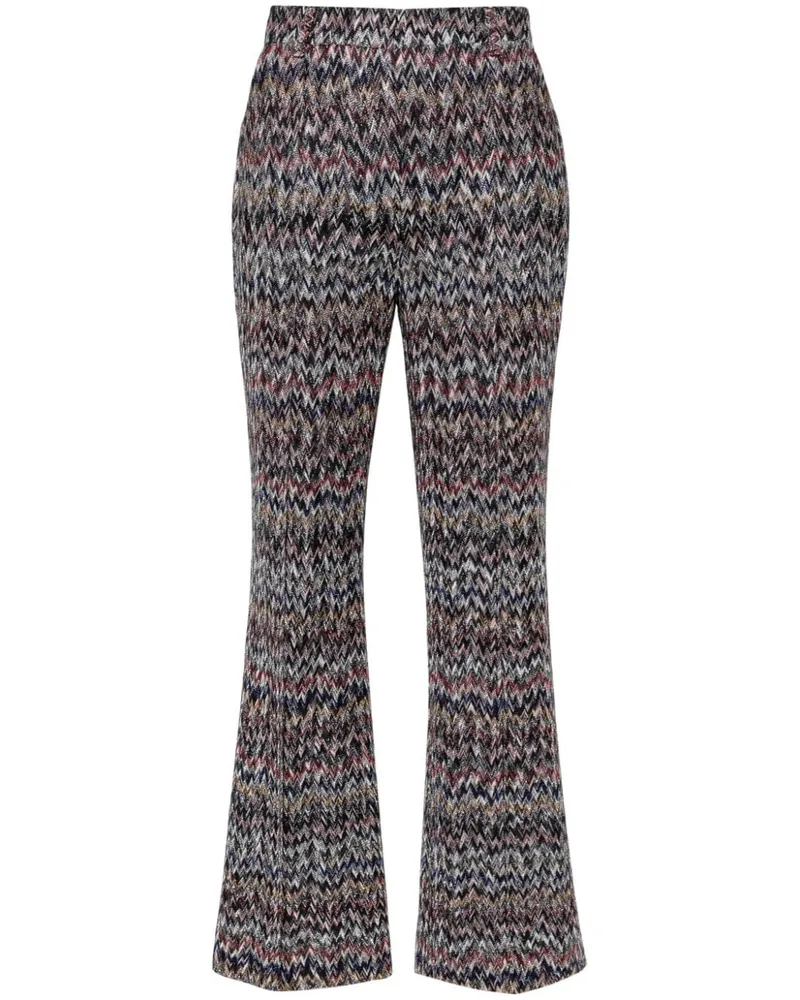 Missoni Cropped-Hose mit Zickzackmuster - Blau Blau
