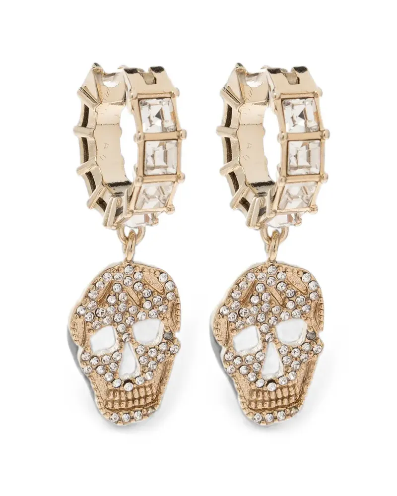 Alexander McQueen crystal-embellished earrings - Gold Gold