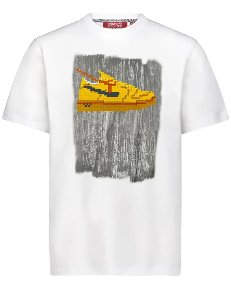 Mostly Heard Rarely Seen T-Shirt mit grafischem Print - Weiß Weiß