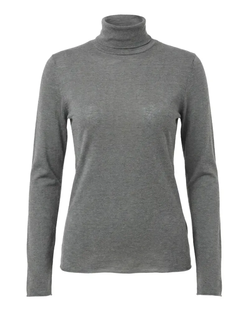 Purotatto Langärmeliger Rollkragenpullover - Grau Grau