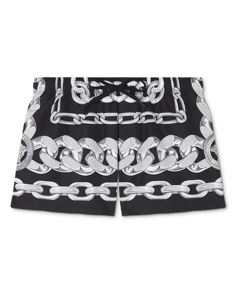 Versace Medusa Chains Badeshorts - Schwarz Schwarz