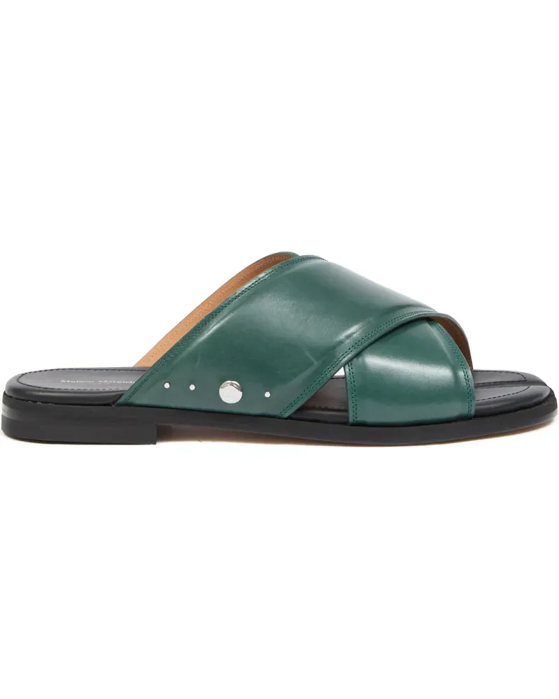 Maison Margiela Tabi Sandalen mit überkreuzten Riemen - Grün Grün