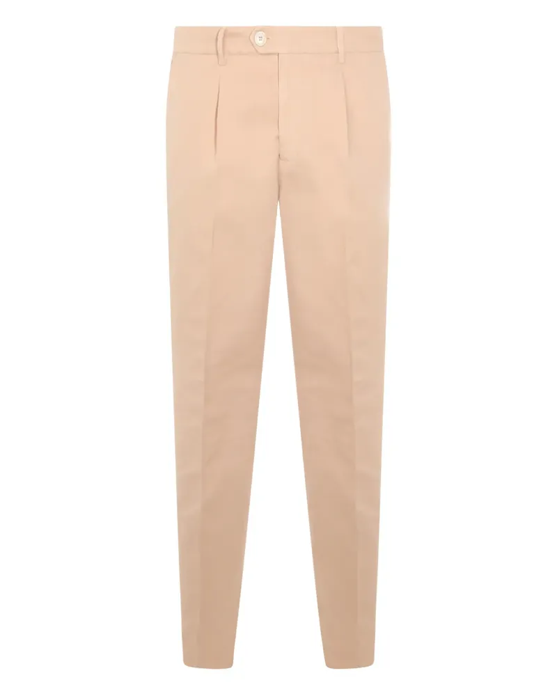 Brunello Cucinelli buttoned pleated trousers - Nude Nude