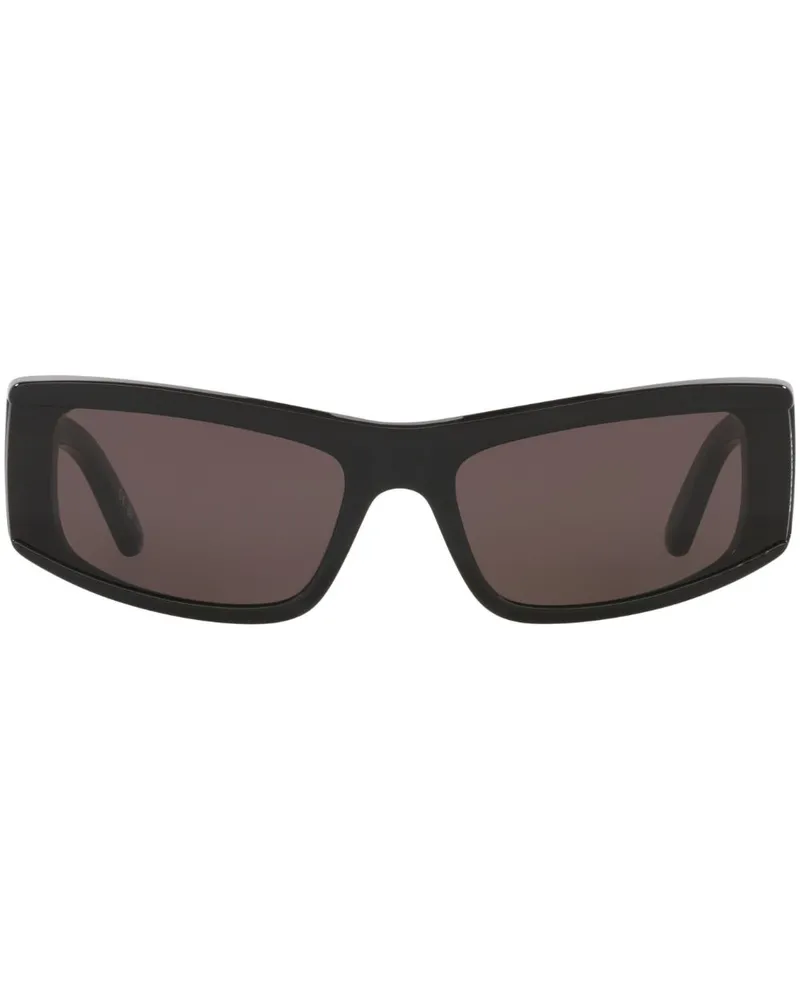 Balenciaga Sonnenbrille mit eckigem Gestell - Schwarz Schwarz