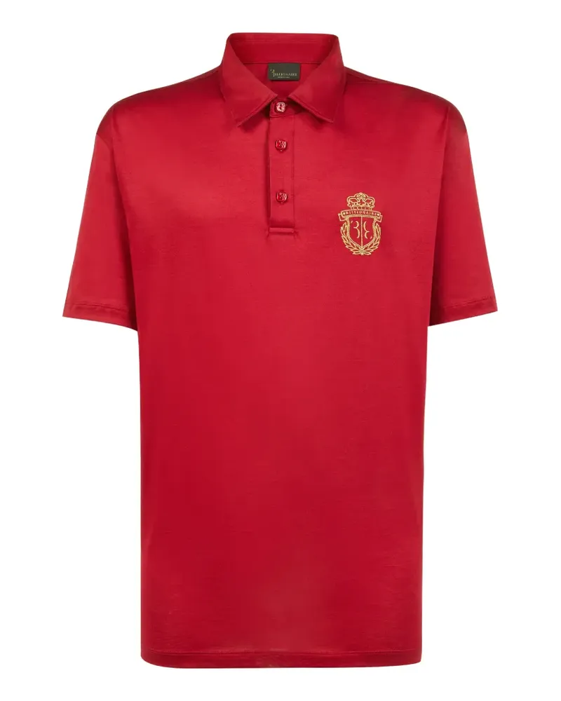 Billionaire Crest-embroidered polo shirt - Rot Rot