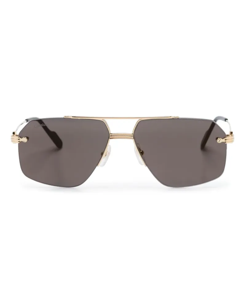 Cartier Première de Cartier Pilotenbrille - Schwarz Schwarz