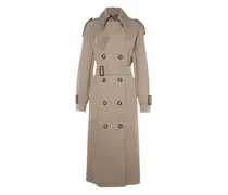 Zweireihiger Trenchcoat - Braun
