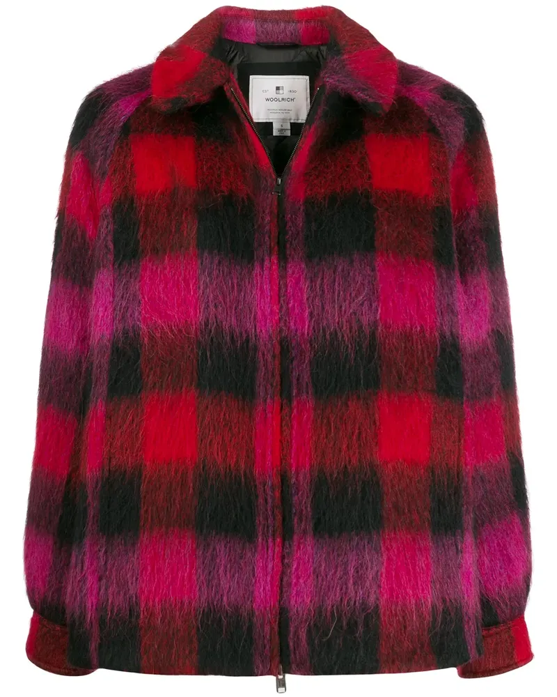Woolrich Jacke mit Karomuster - Rot Rot