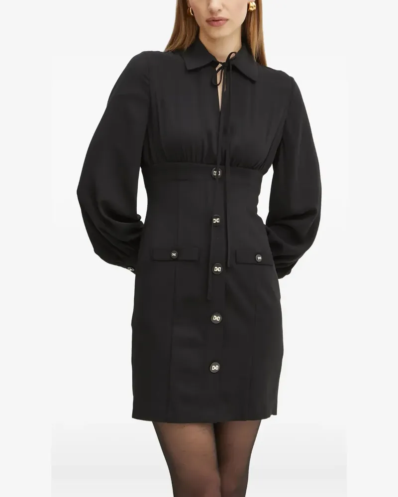 Liu Jo Kleid mit Knöpfen - Schwarz Schwarz