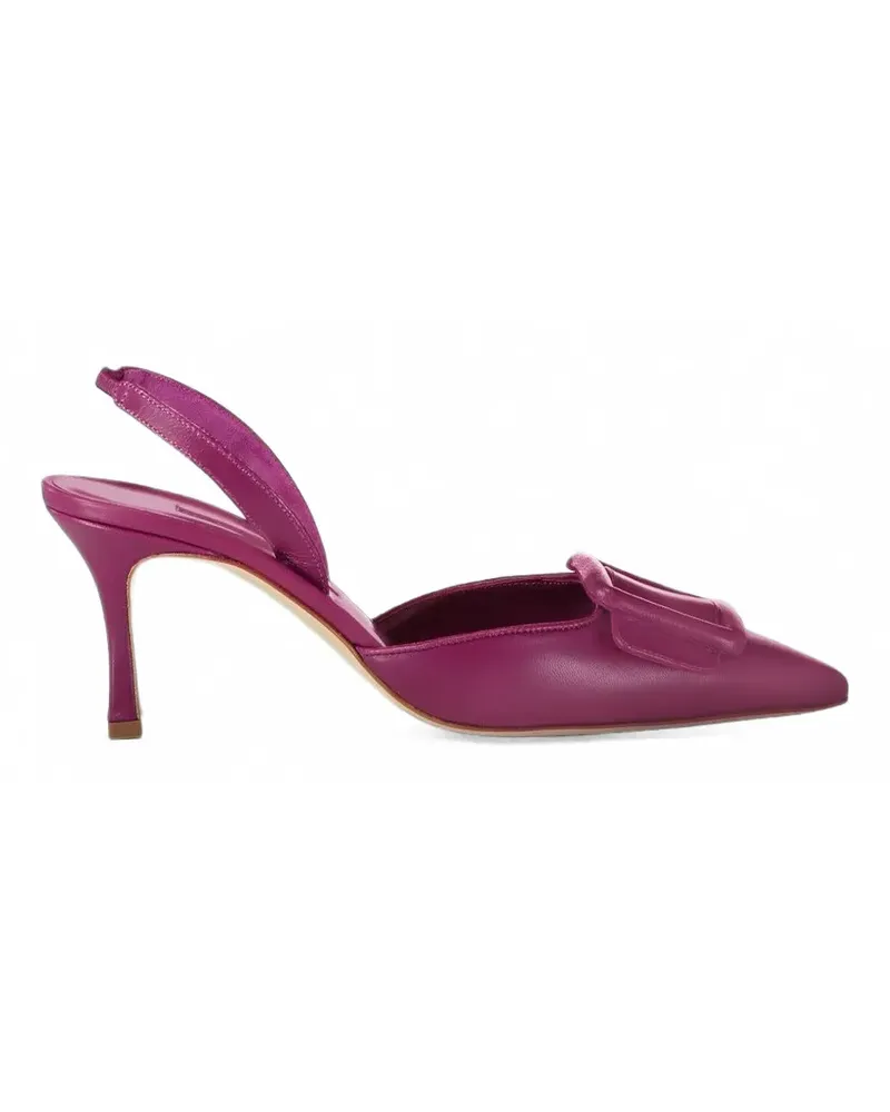 Manolo Blahnik Maysli buckle-detail slingback pumps - Violett Violett