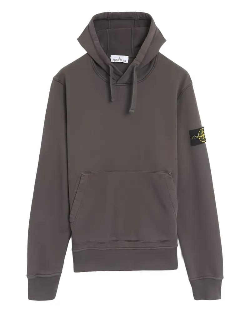 Stone Island Kapuzenjacke mit Patches - Grau Grau