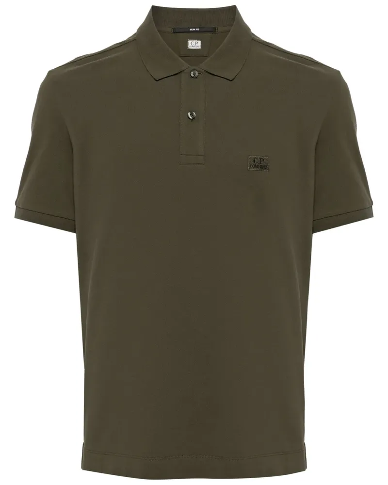 C.P. Company Poloshirt mit Logo-Stickerei - Grün Grün