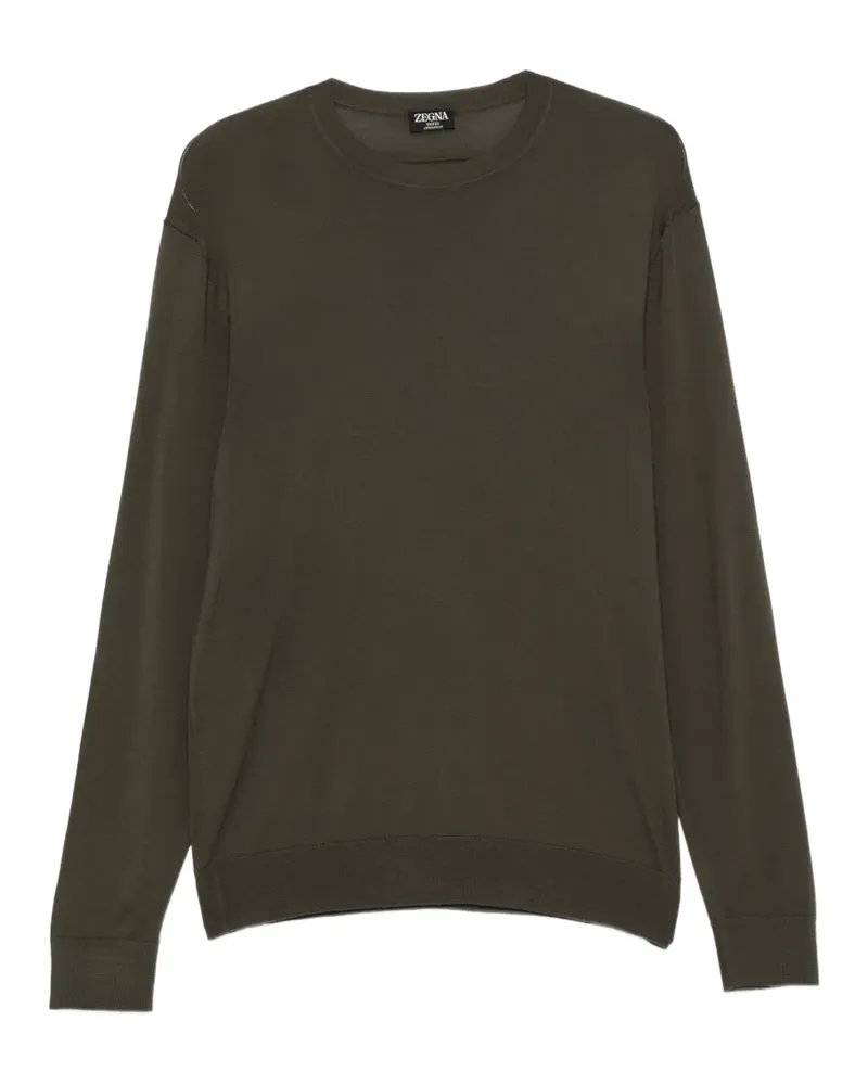 Ermenegildo Zegna Pullover mit rundem Ausschnitt - Grün Grün