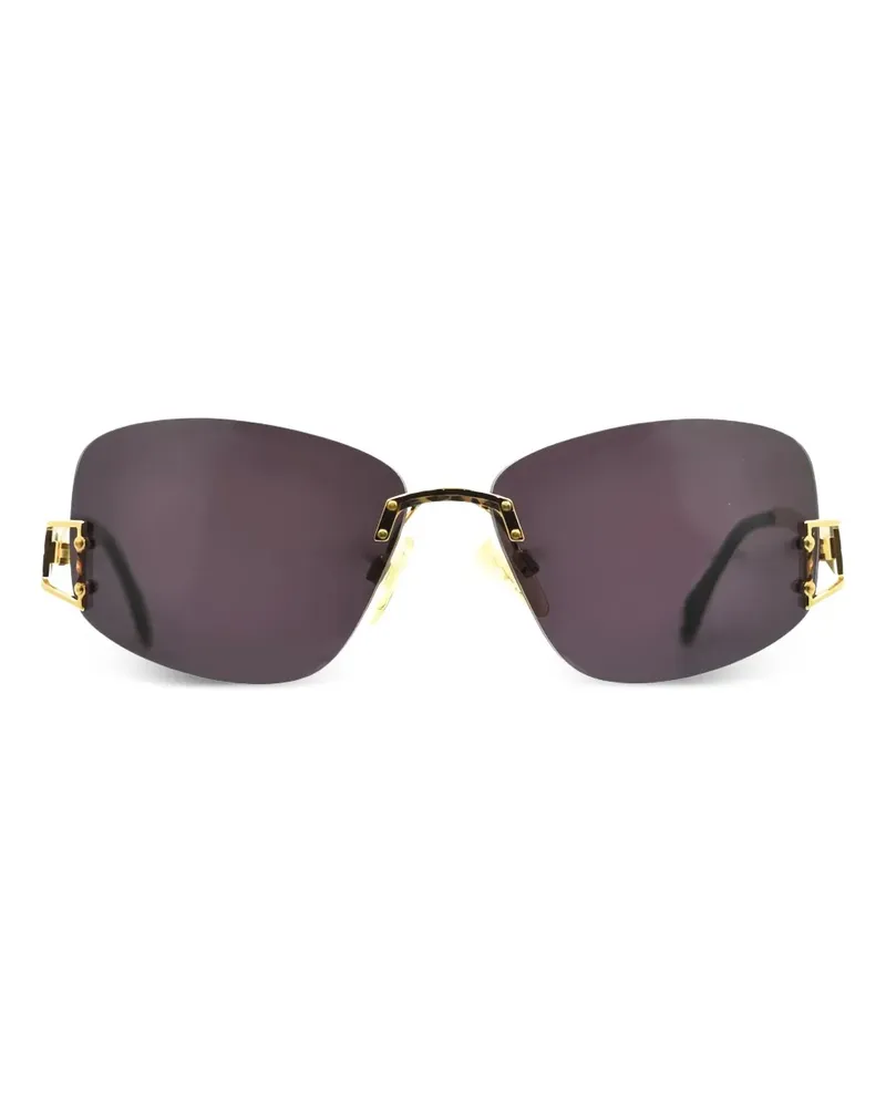 CAZAL Sonnenbrille mit eckigem Gestell - Gold Gold