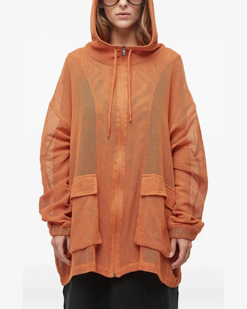 Osklen Mesh-Parka mit Kapuze - Orange Orange