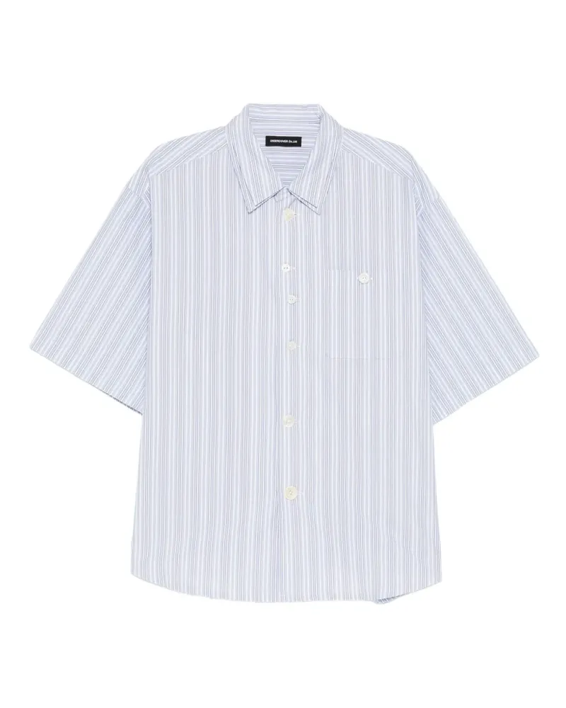 Undercover striped short-sleeve shirt - Weiß Weiß