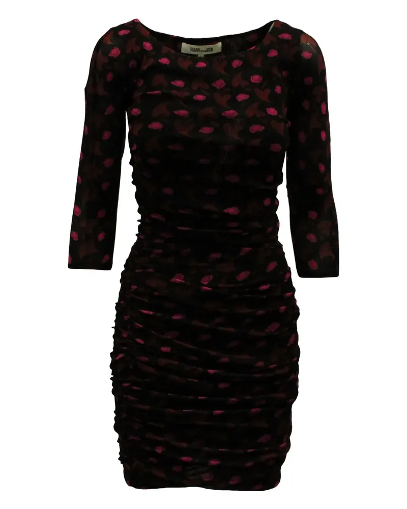Diane von Furstenberg floral-print ruched dress - Braun Braun