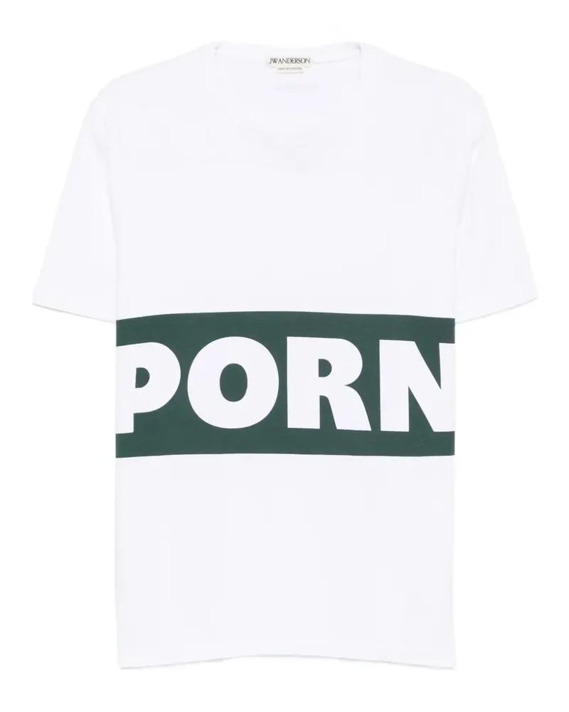 J.W.Anderson Kurzärmeliges T-Shirt mit Print - Weiß Weiß