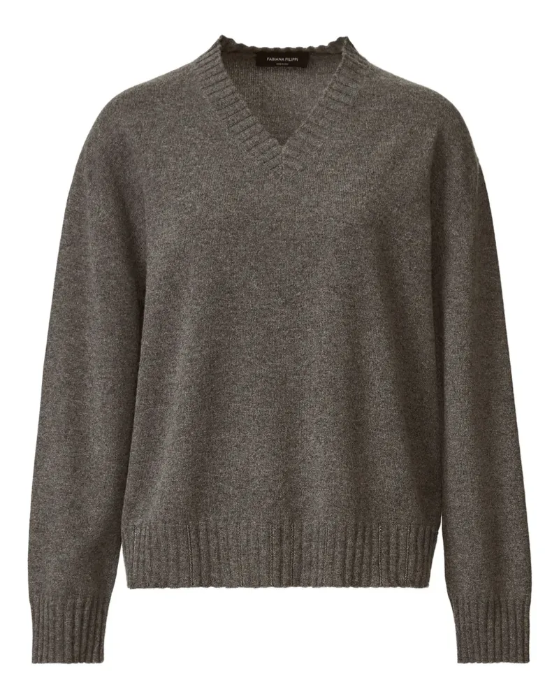 Fabiana Filippi Pullover mit V-Ausschnitt - Grau Grau