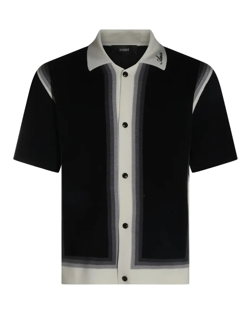 Amiri panels knit shirt - Schwarz Schwarz