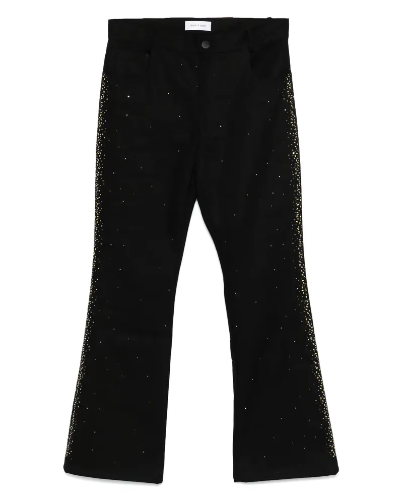Ernest W. Baker Gerade Jeans mit Nieten - Schwarz Schwarz
