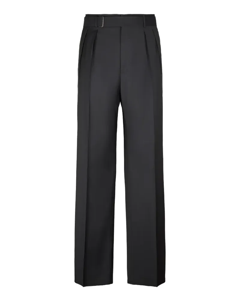 Tagliatore Bundfaltenhose mit Gürtel - Schwarz Schwarz
