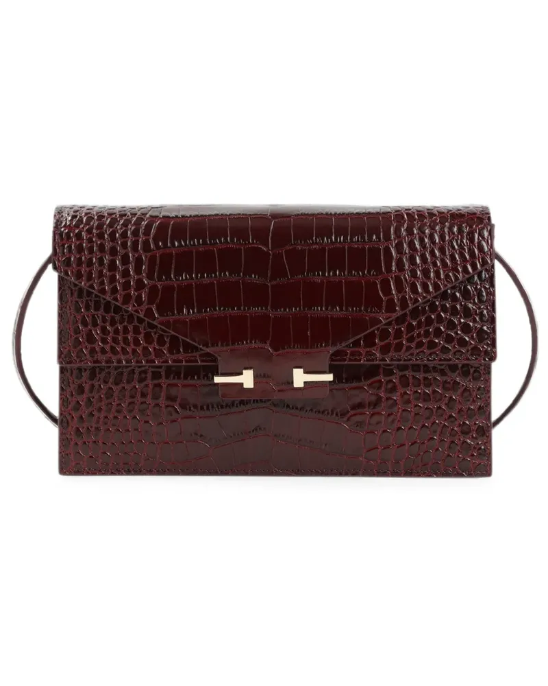 Tom Ford Clutch mit Kroko-Effekt - Rot Rot