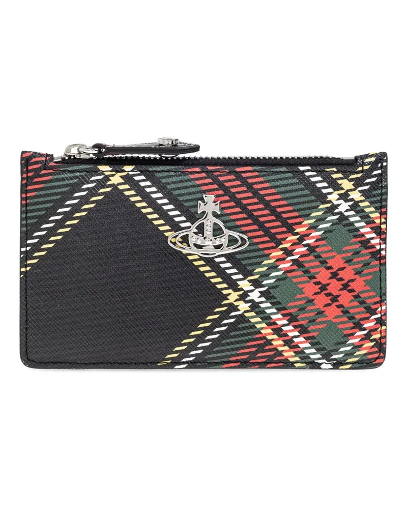 Vivienne Westwood Kariertes Portemonnaie - Schwarz Schwarz
