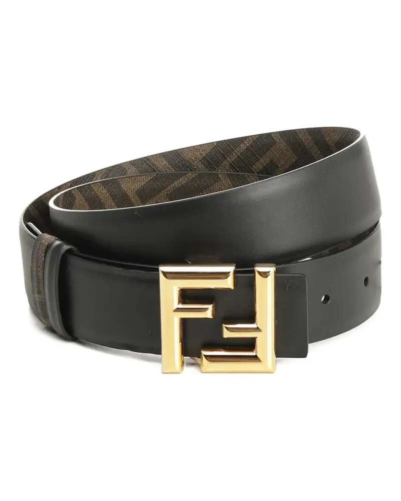 Fendi FF Rounded reversible belt - Schwarz Schwarz