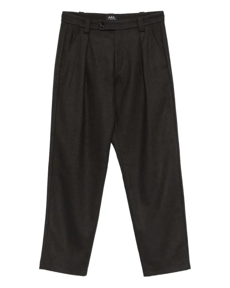 A.P.C. Plissierte Hose - Schwarz Schwarz