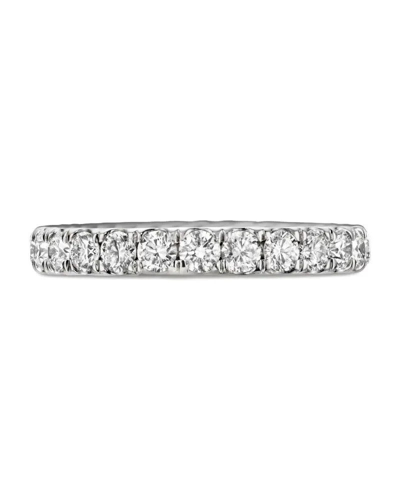 David Yurman DY Eden Platinring mit Diamanten (2,8mm) - Silber Silber