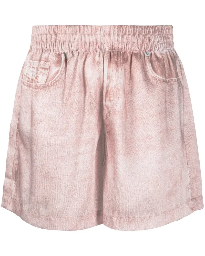 Diesel Shorts mit Monogramm-Print - Rosa Rosa