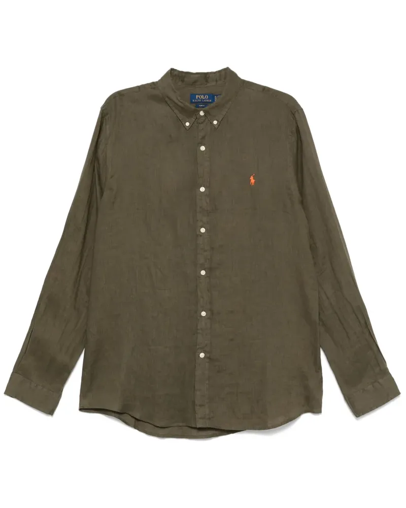 Ralph Lauren Hemd mit Polo Pony-Stickerei - Grün Grün