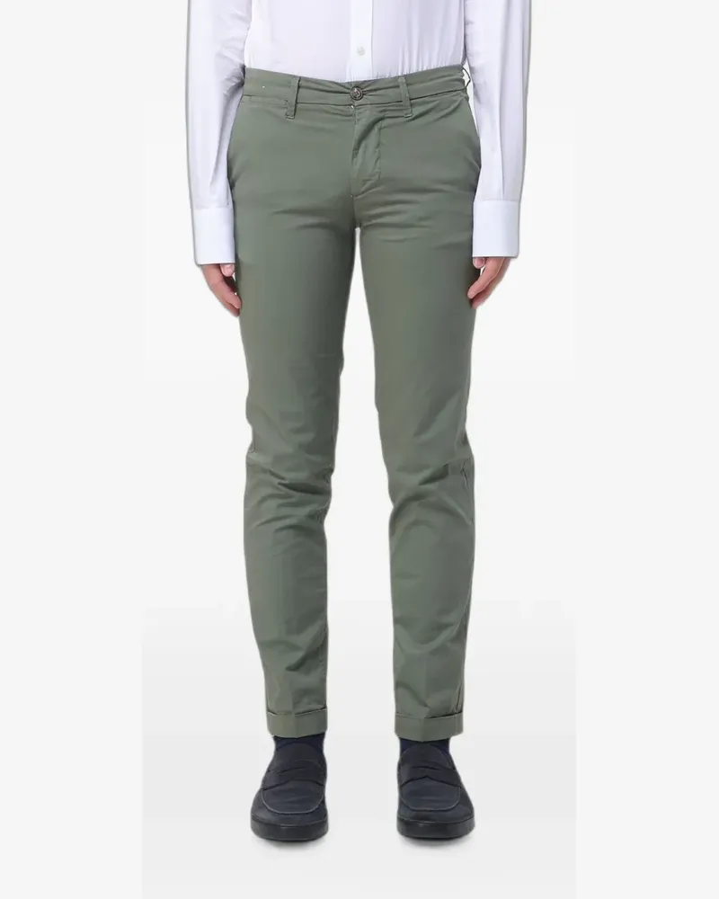 Re-HasH stretch-cotton chino trousers - Grün Grün