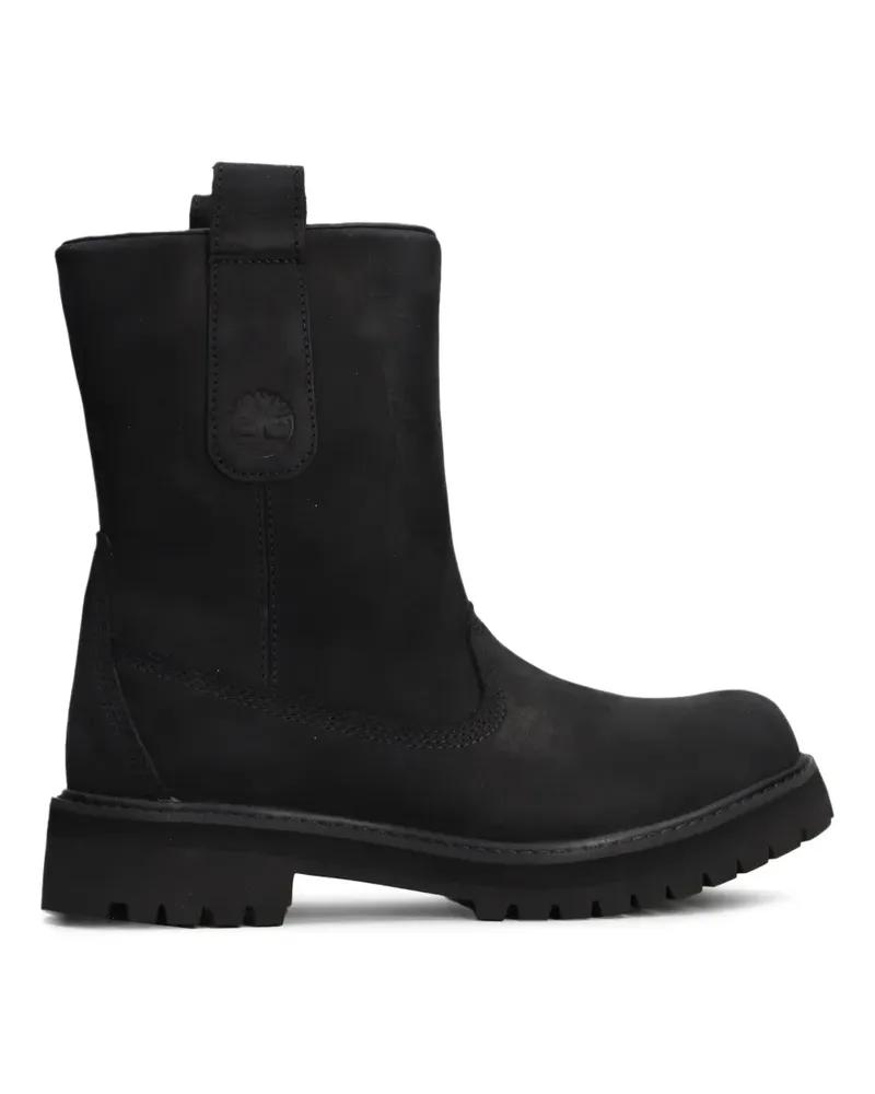 Timberland Heritage Bikerstiefel mit Logo-Prägung - Schwarz Schwarz